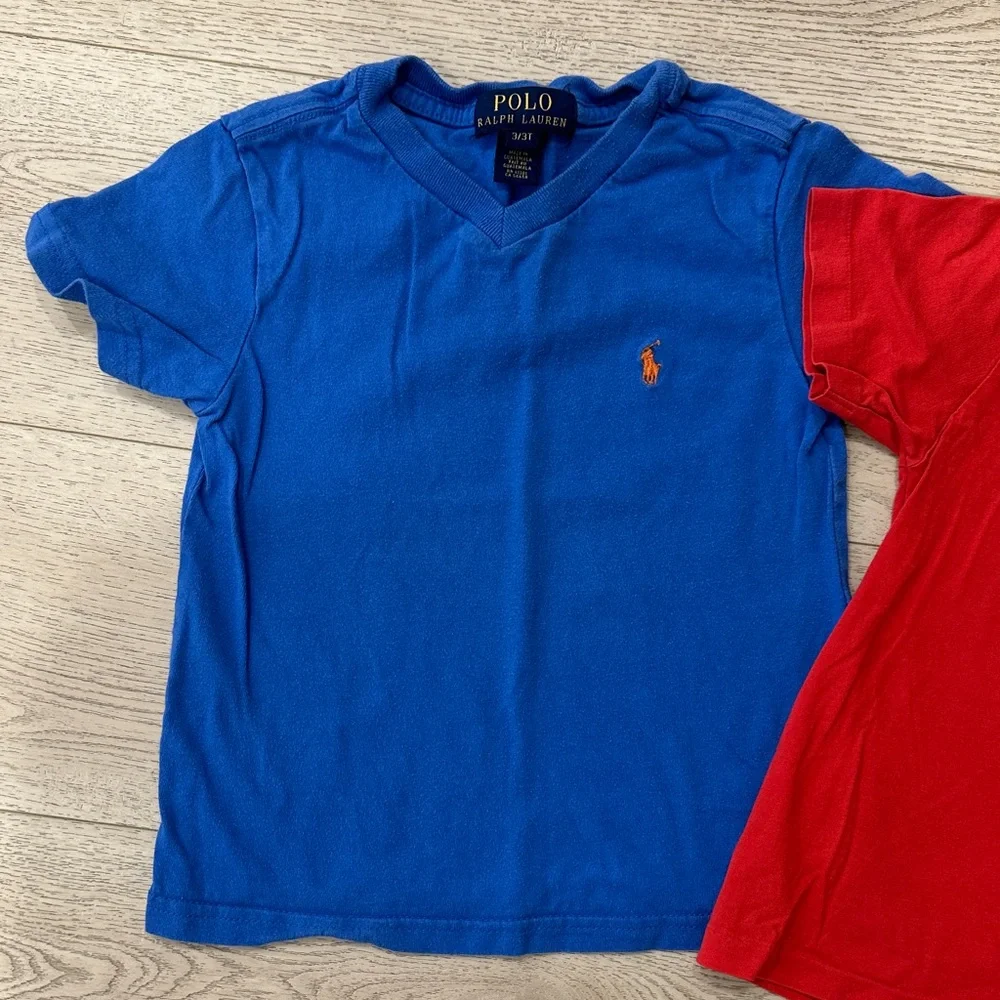 Ralph Lauren Red Polo Graphic Tees